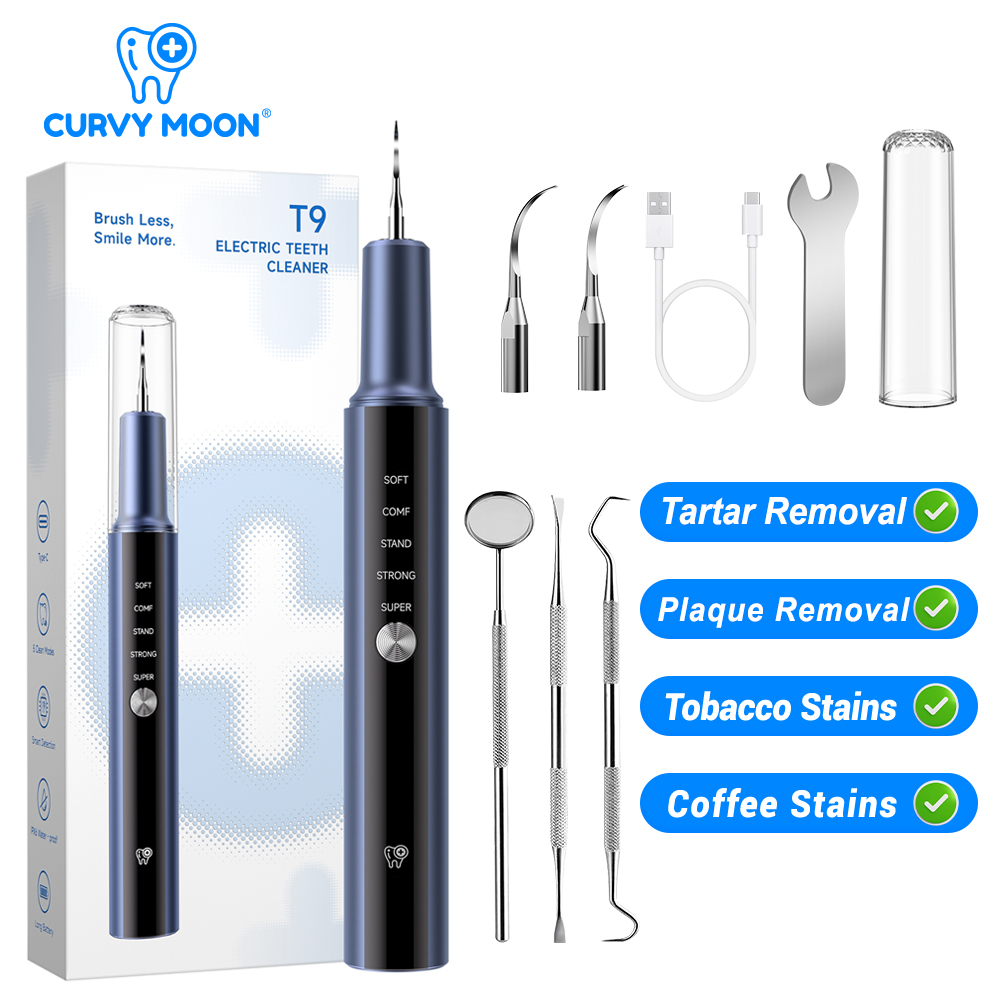 Teeth Whitening And Stain Removal - Ultrasonic Electric Tooth Cleaner Calculus Tartar
