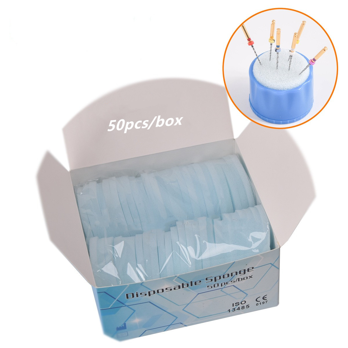 Teeth Whitening Foam - Bộ 50 Lần Bọt Biển Mềm