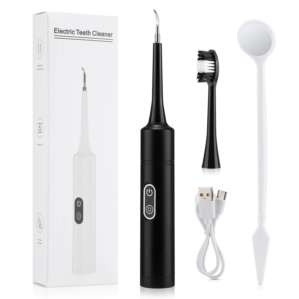 Teeth Whitening And Stain Removal - Electric Sonic Vibration Dental Scaler Teeth