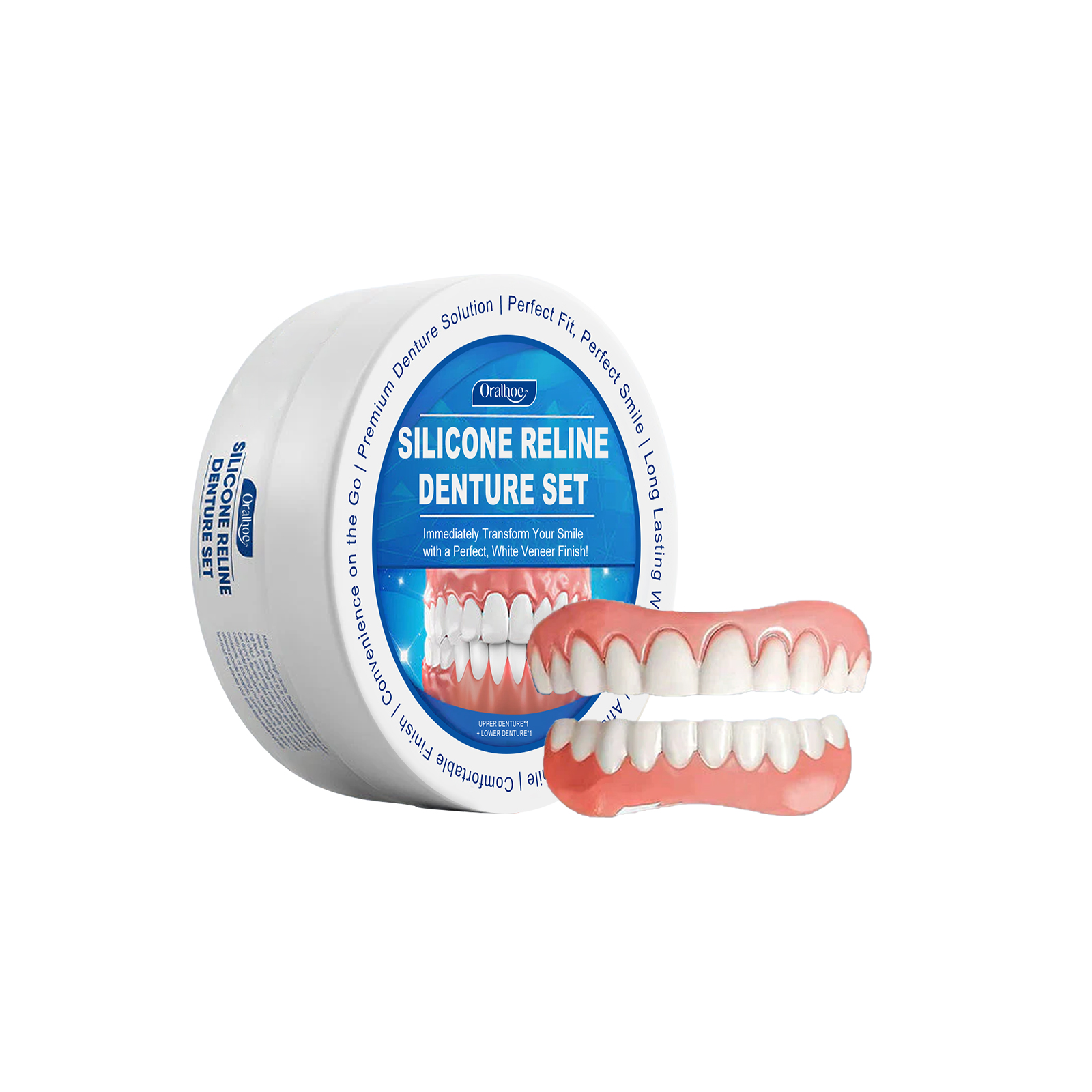 Soft Silicone Dentures Upper a - đánh giá và giá Teeth Whitening Mask