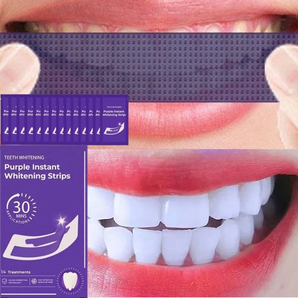 42Pairs V34 Purple Teeth White - đánh giá và giá Teeth Whitening Crest