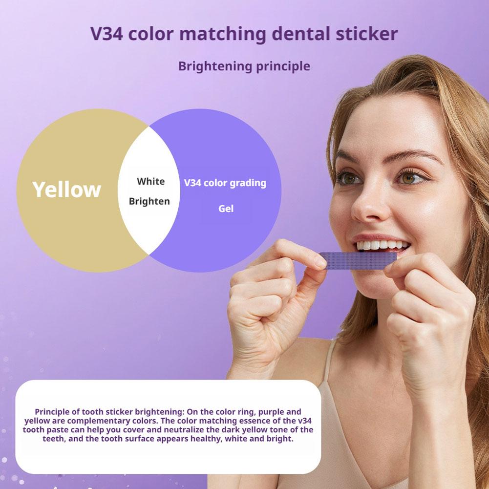 42Pairs V34 Purple Teeth White - đánh giá và giá Teeth Whitening Crest