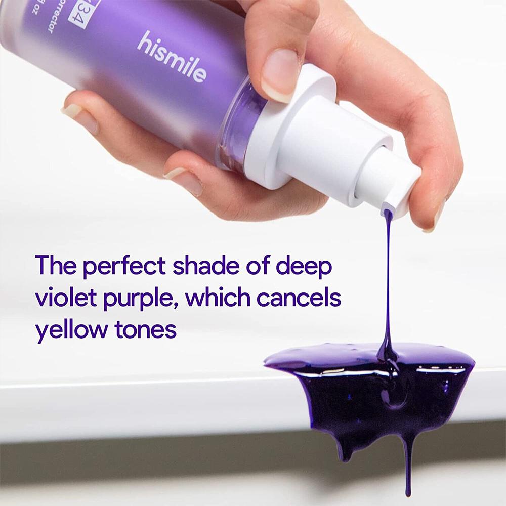 Hismile V34 Brightening Purple - đánh giá và giá Teeth Whitening Foam
