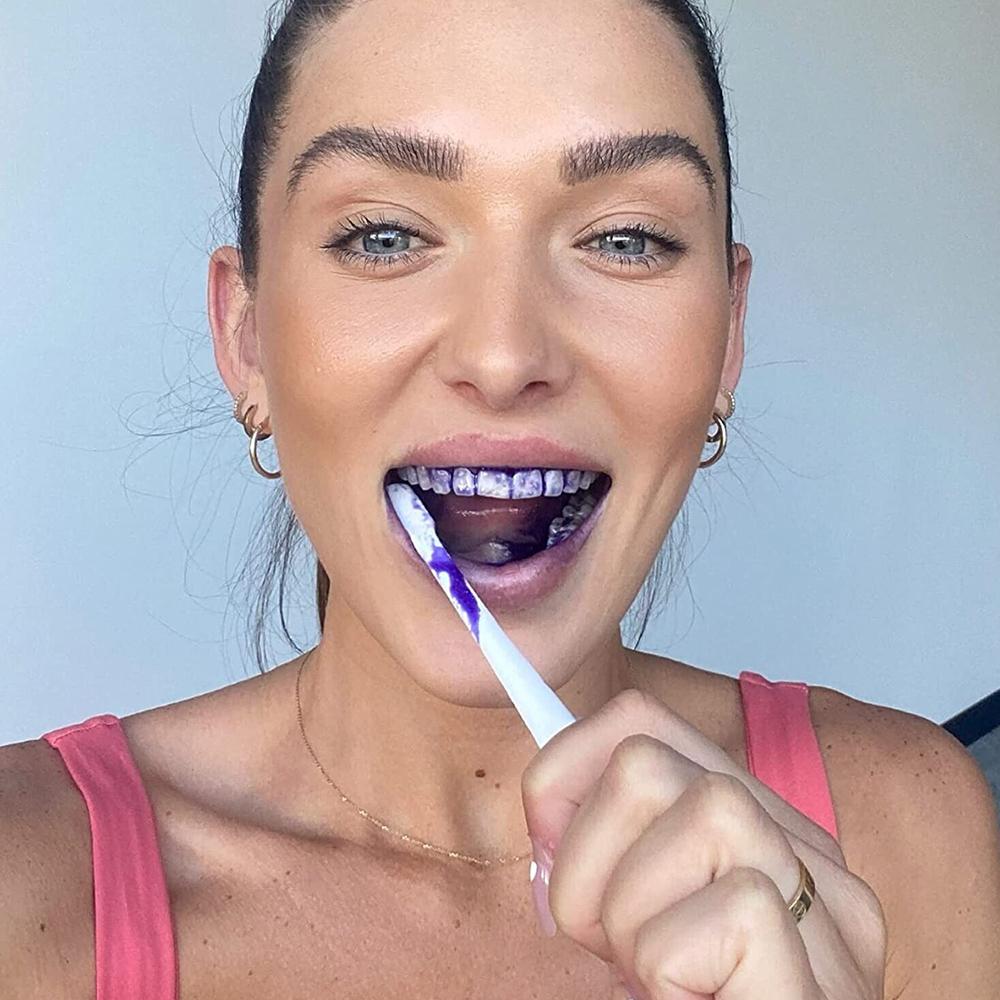 Hismile V34 Brightening Purple - đánh giá và giá Teeth Whitening Foam