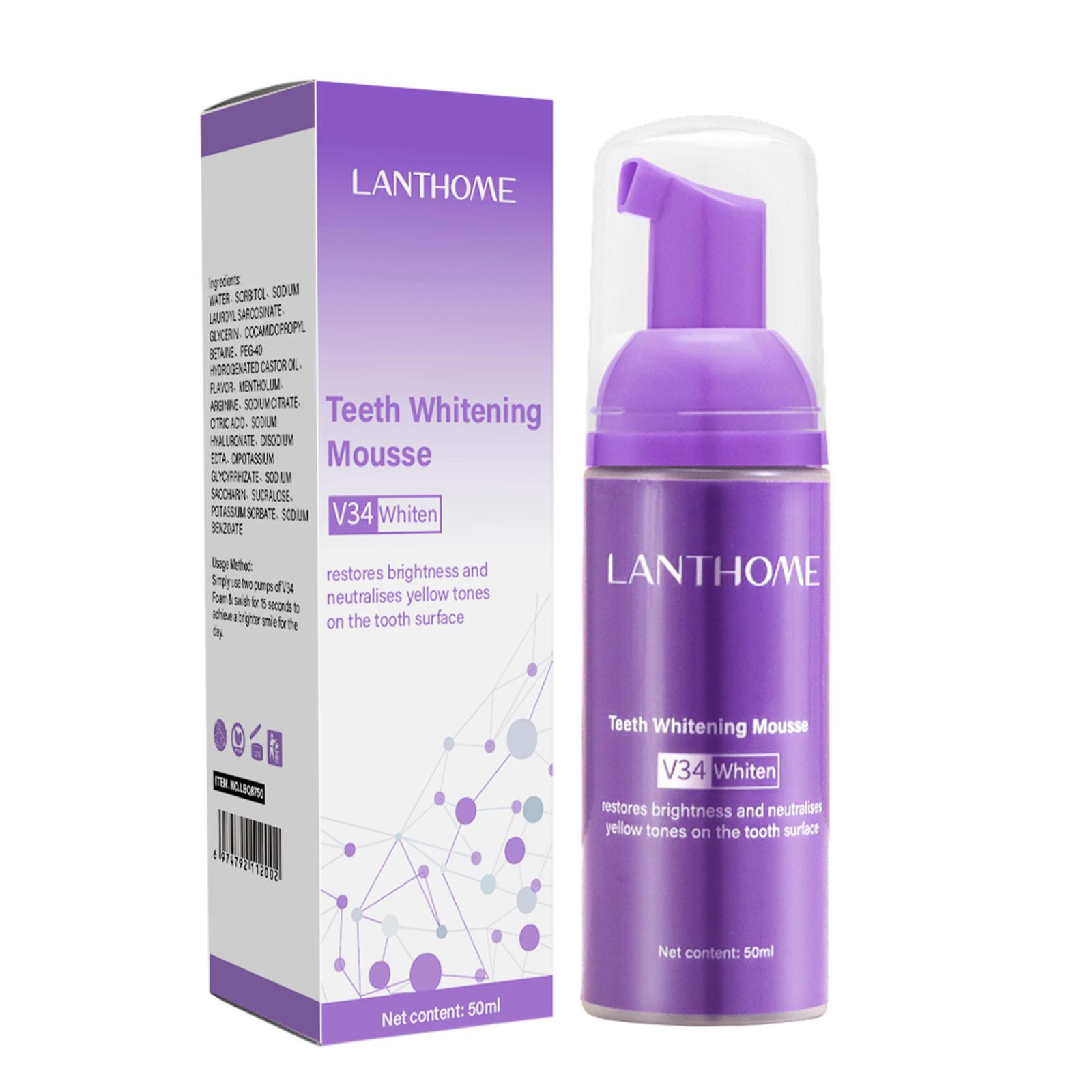 V34 Mousse Teeth Cleaning Toot - đánh giá và giá Teeth Whitening Crest