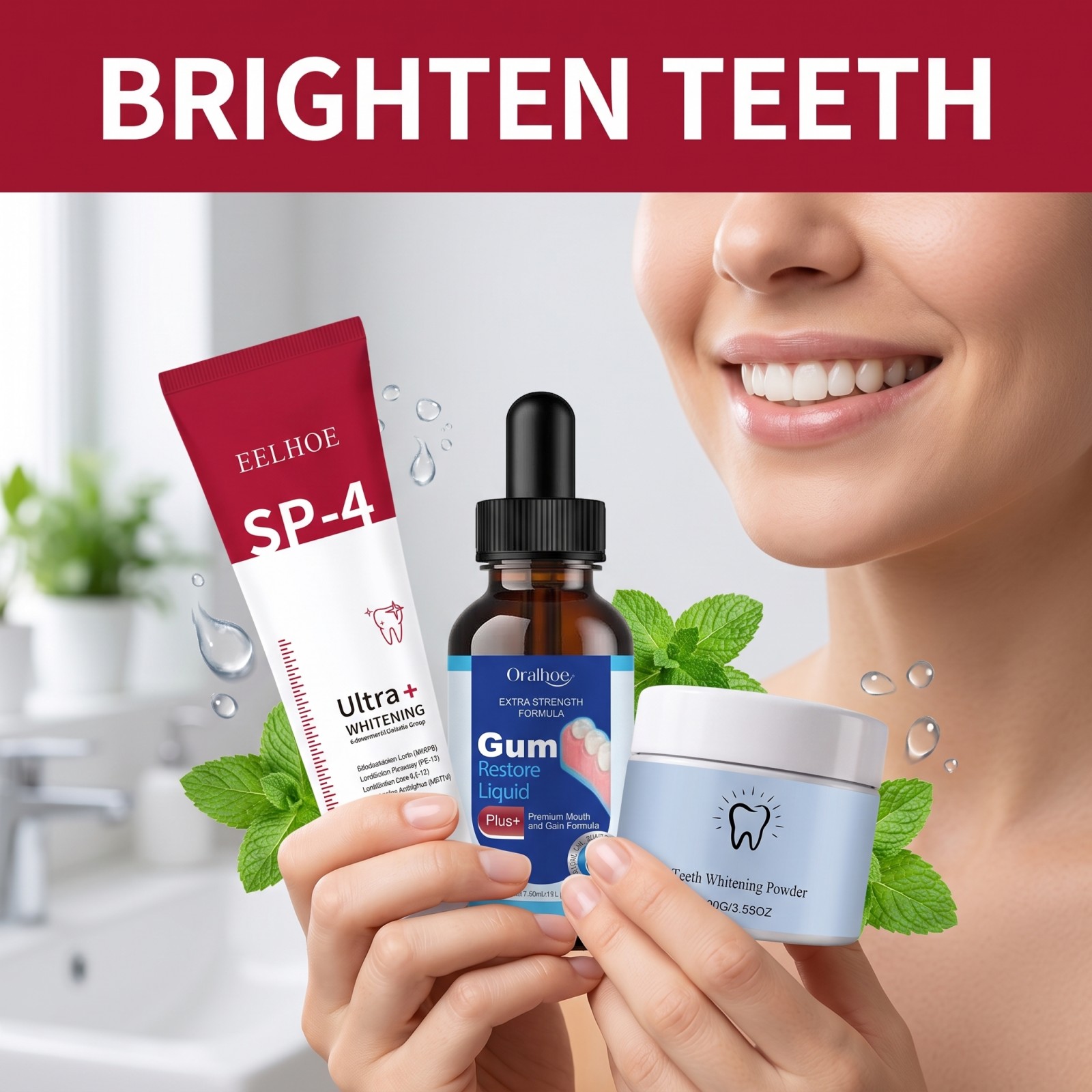 Oral Care Combo Set Whitening  - đánh giá và giá Teeth Whitening Before And After