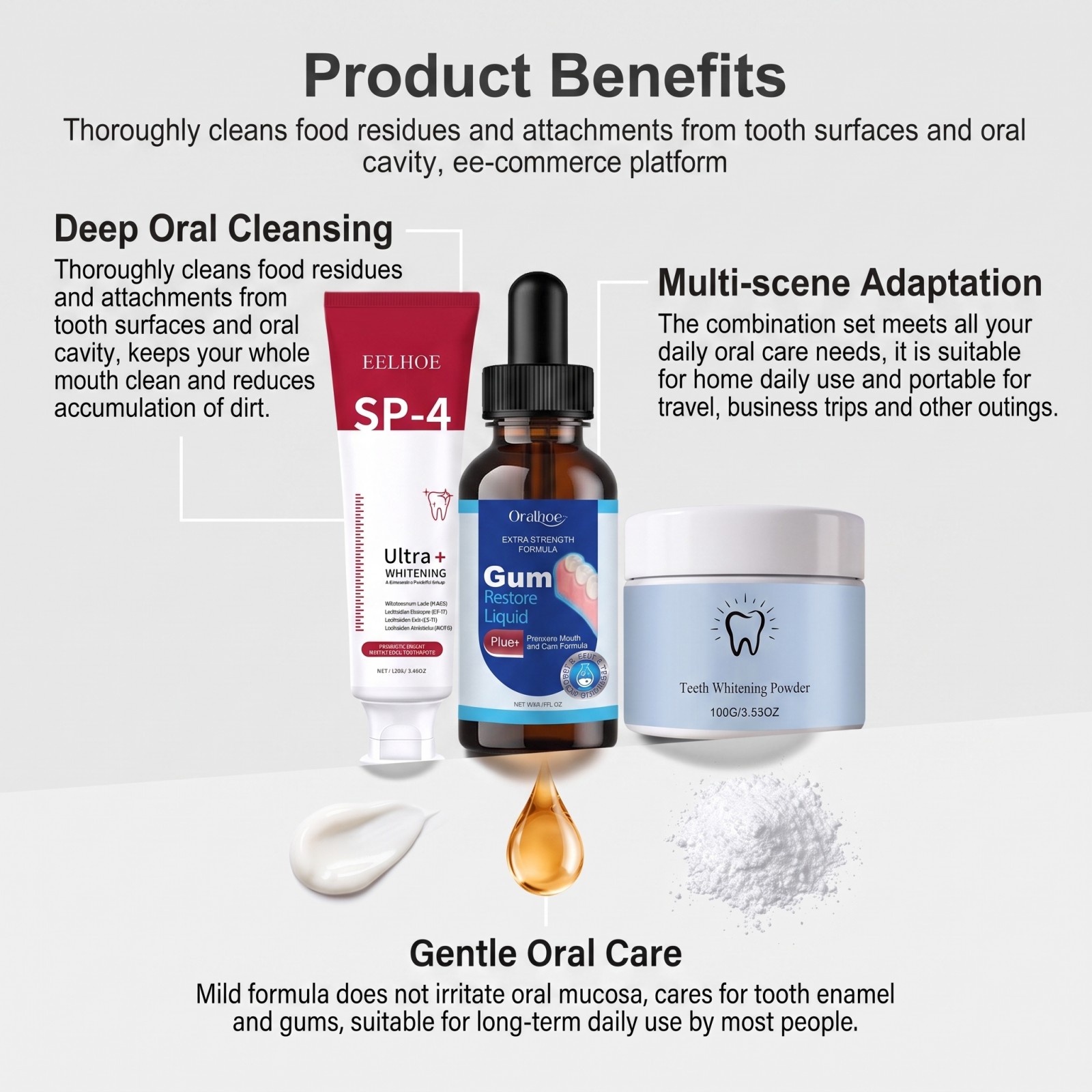 Oral Care Combo Set Whitening  - đánh giá và giá Teeth Whitening Before And After