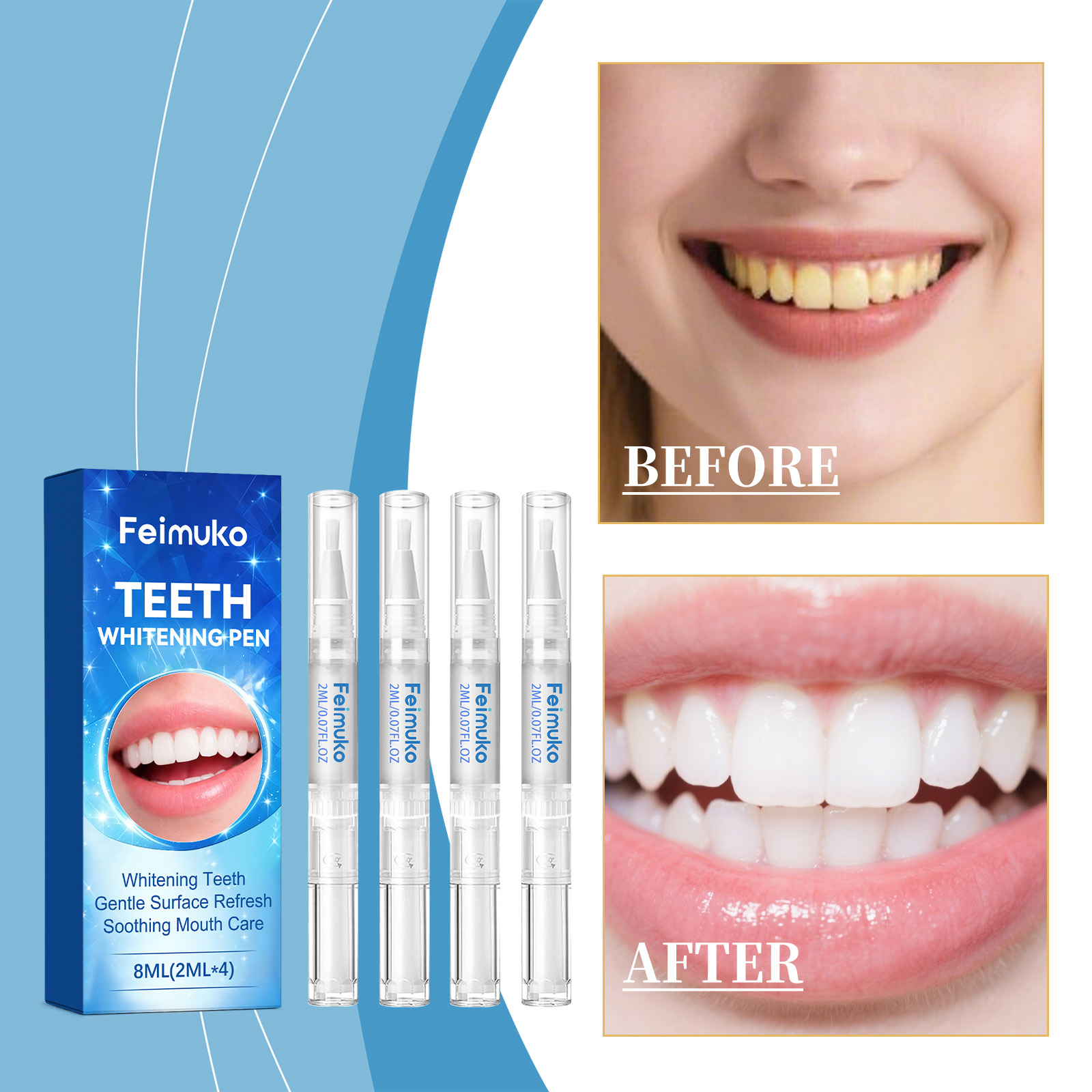 Feimuko 8ml Teeth Gel Pen Gent - đánh giá và giá Teeth Whitening Gel Pen