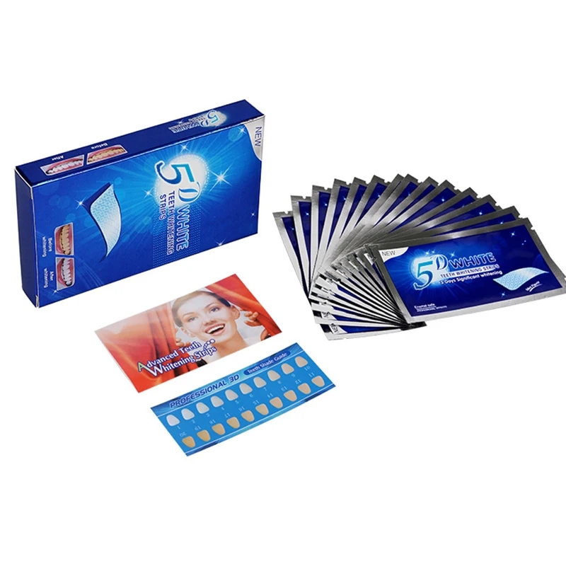 5D Teeth Whitening Strips 56 S - đánh giá và giá Teeth Whitening Crest