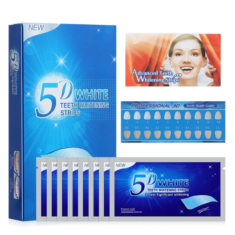 5D Teeth Whitening Strips 56 S - đánh giá và giá Teeth Whitening Crest