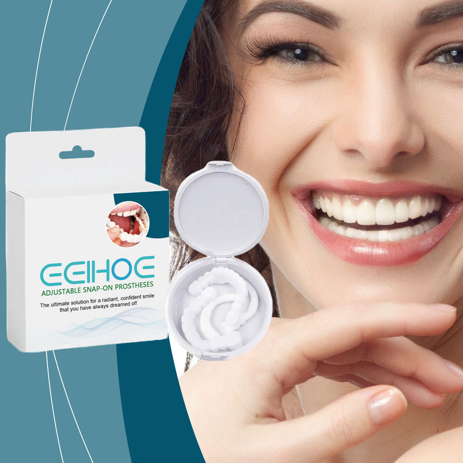 ​EELHOE Veneers Teeth Snap on  - đánh giá và giá Teeth Whitening Mask