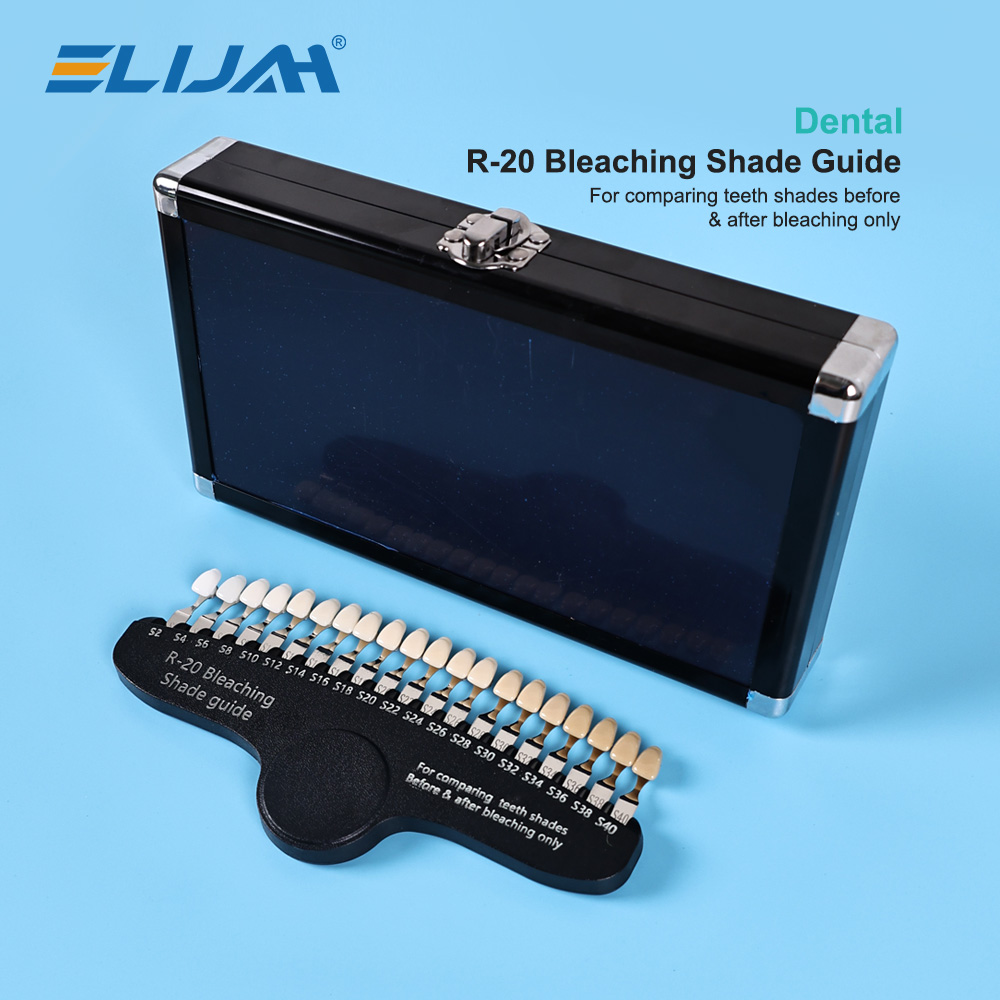 ELIJAH R-20 Bleaching Shade Gu - đánh giá và giá Teeth Whitening Shade Guide