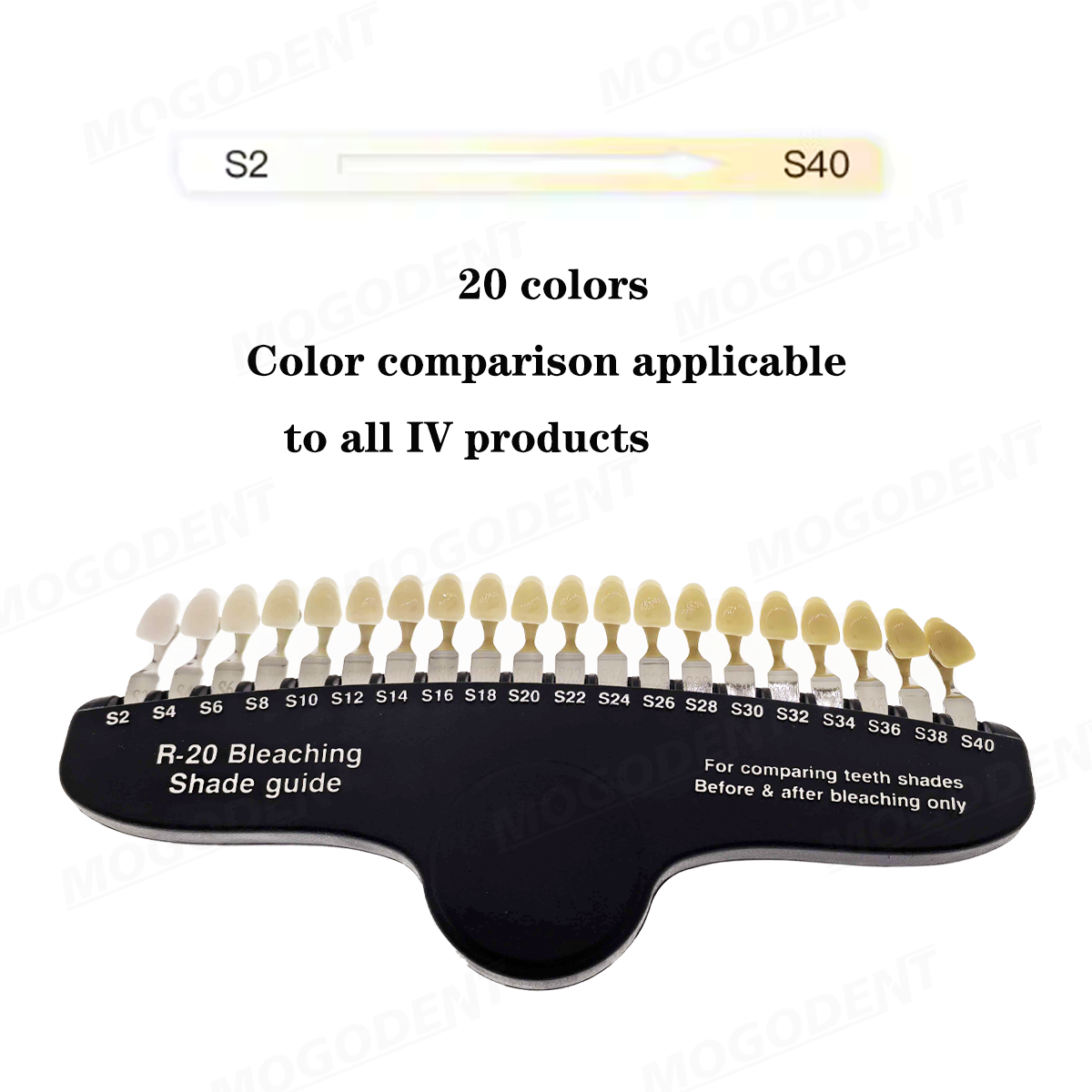 3D Master Dental Whitening Com - đánh giá và giá Teeth Whitening Shade Guide