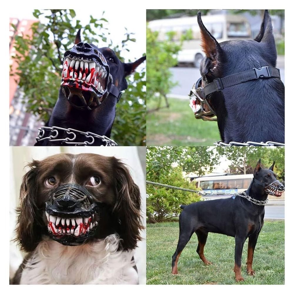 Spooky Latex Scary Dog Muzzle  - đánh giá và giá Teeth Whitening Mask