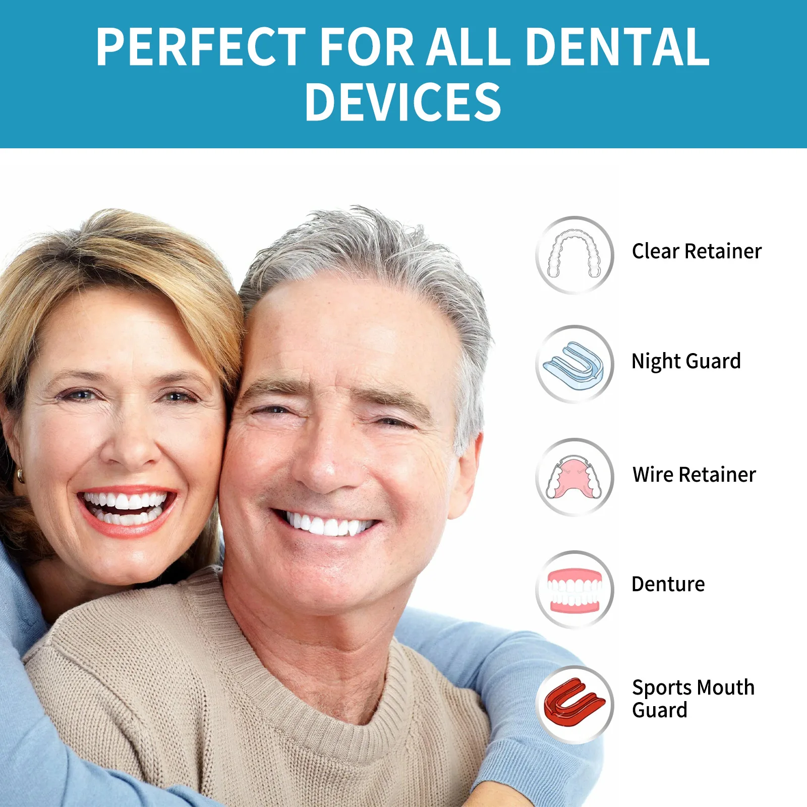 Aligner Denture Cleaner Foam D - đánh giá và giá Teeth Whitening Foam