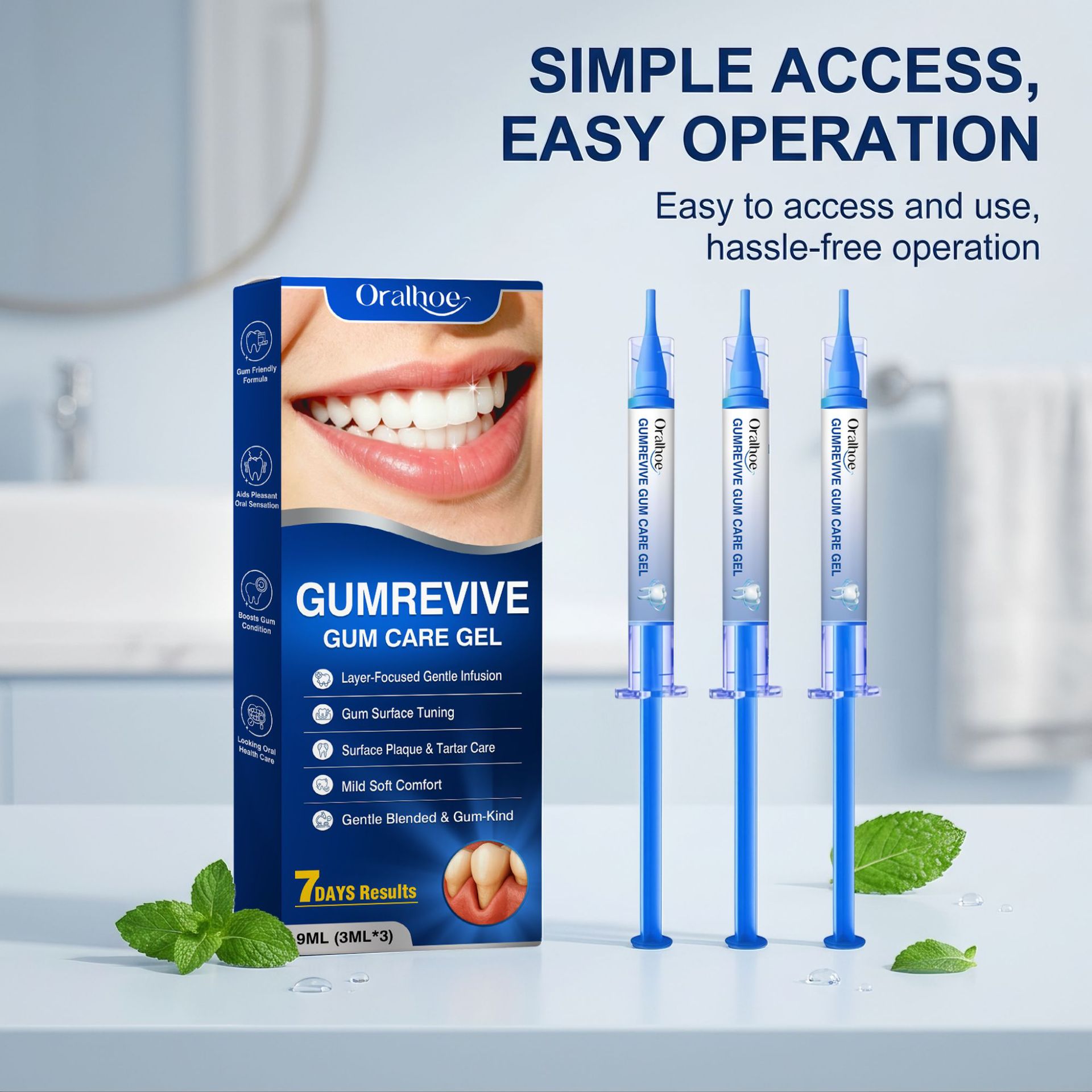 Oral Care Gel 3Pcs Gum Cleanin - đánh giá và giá Teeth Whitening Before And After