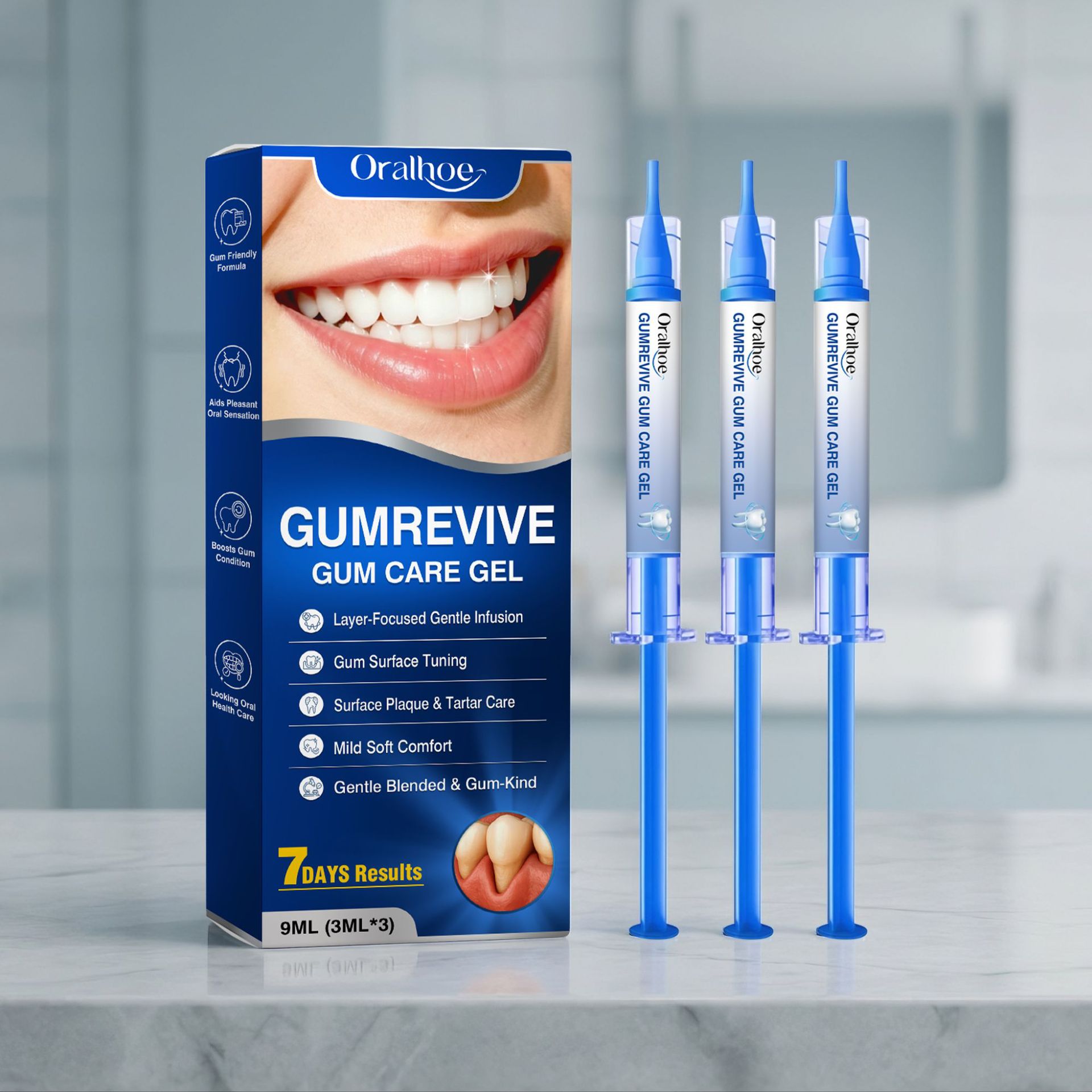 Oral Care Gel 3Pcs Gum Cleanin - đánh giá và giá Teeth Whitening Before And After
