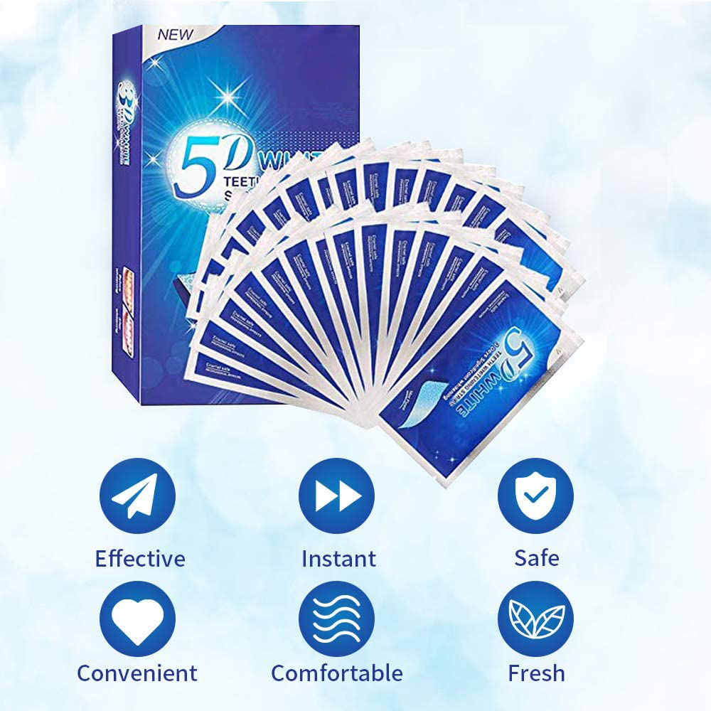5D White Teeth Whitening Strip - đánh giá và giá Teeth Whitening Before And After