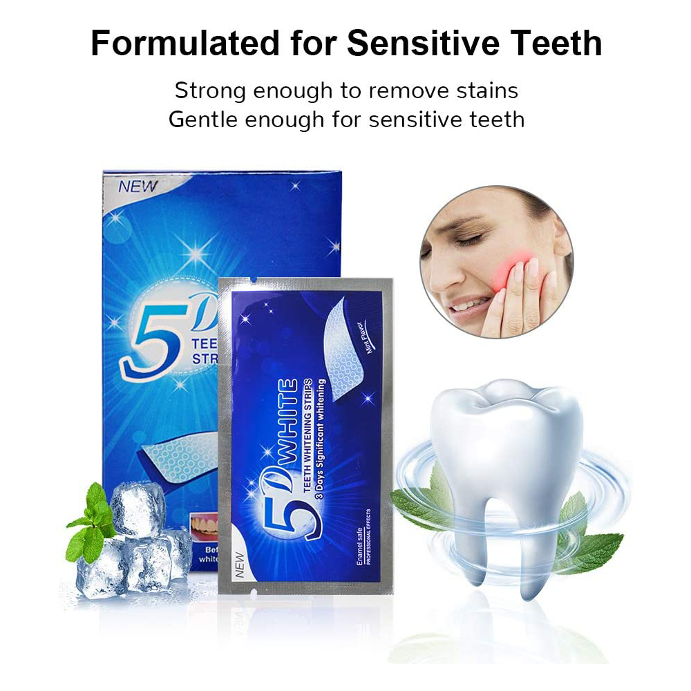 5D White Teeth Whitening Strip - đánh giá và giá Teeth Whitening Before And After
