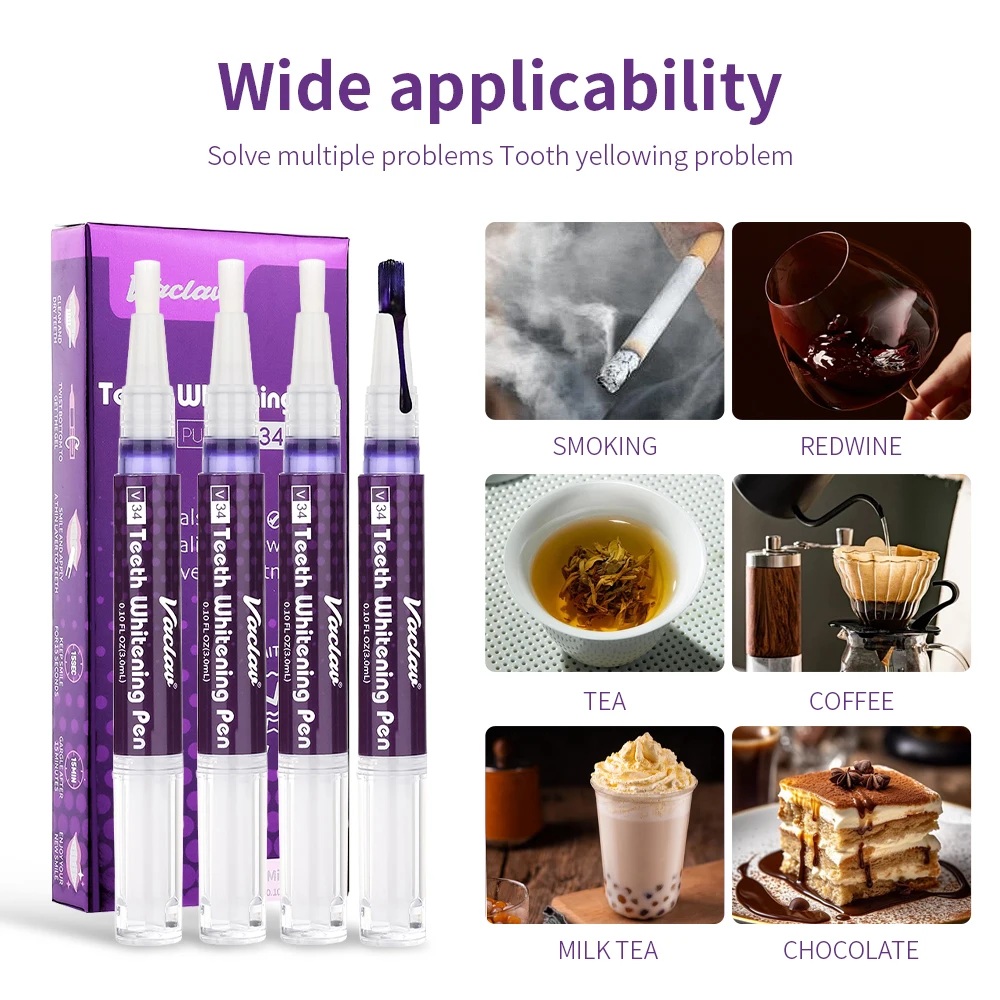 Vaclav V34 Purple teeth whiten - đánh giá và giá Teeth Whitening Before And After