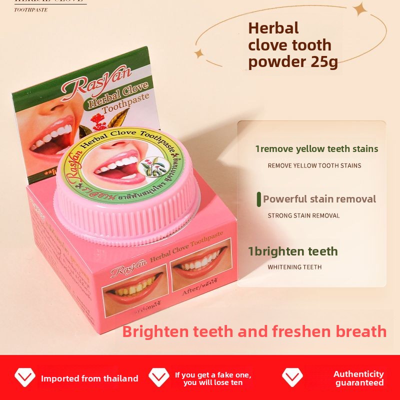 Thai Clove/coconut Tooth Powde - đánh giá và giá Teeth Whitening Results