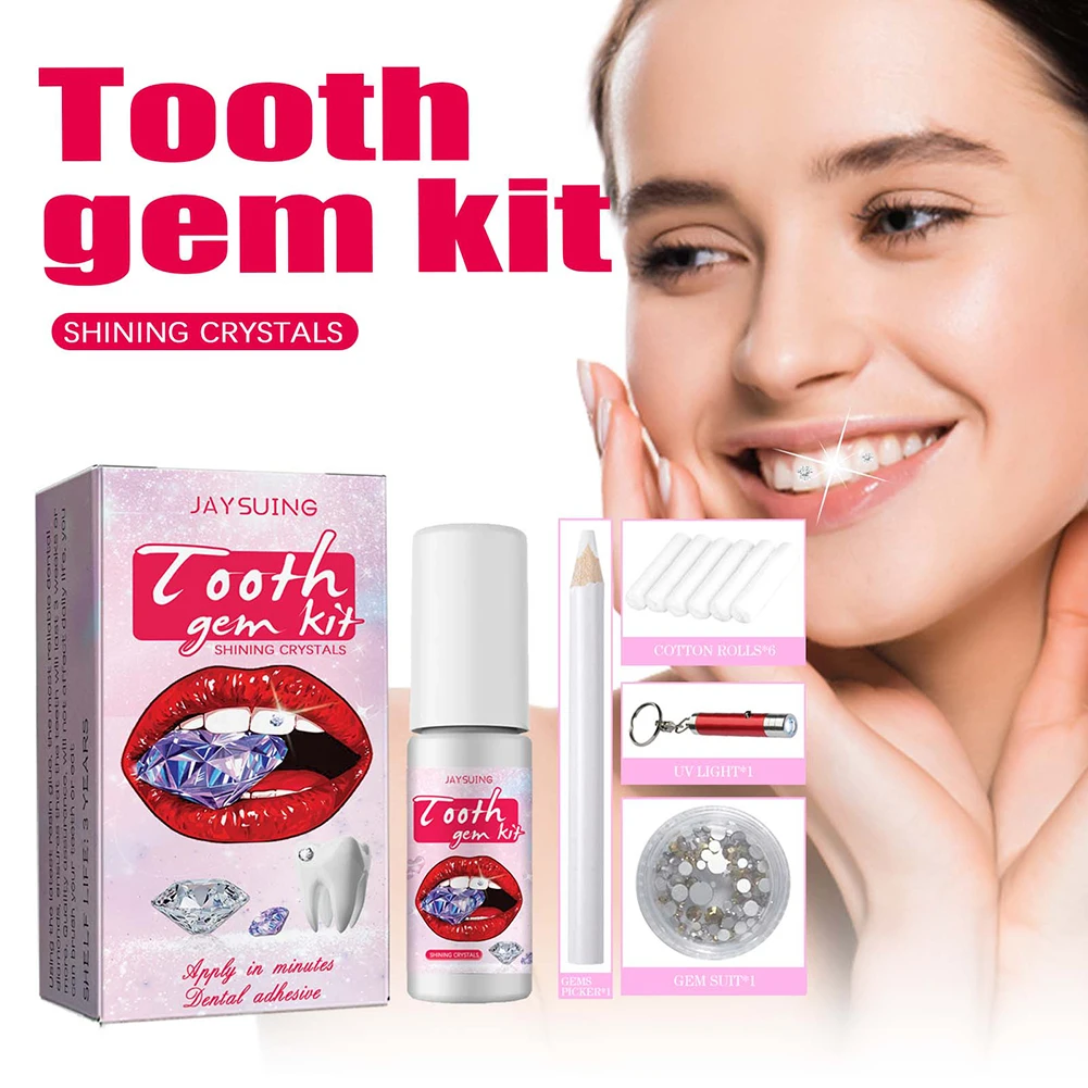 DIY Tooth Gems Kit with Crysta - đánh giá và giá Teeth Whitening From Home