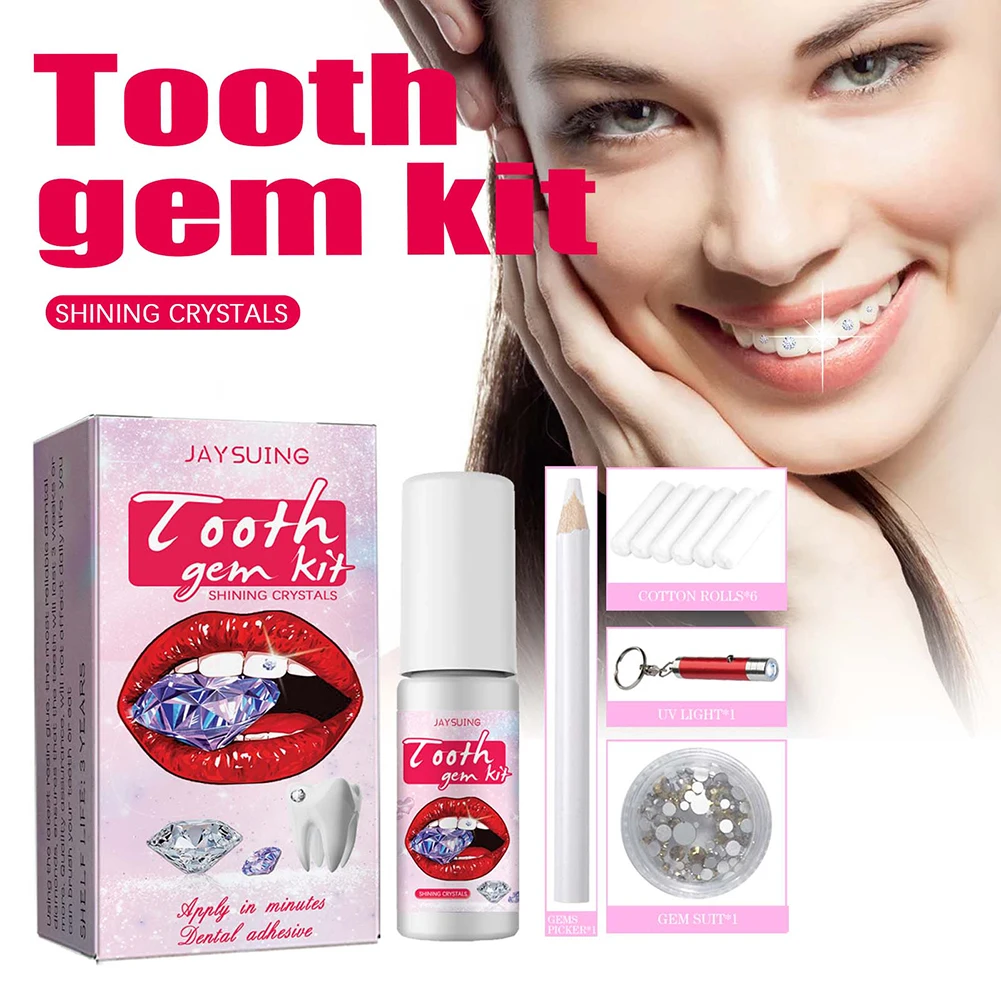 DIY Tooth Gems Kit with Crysta - đánh giá và giá Teeth Whitening From Home