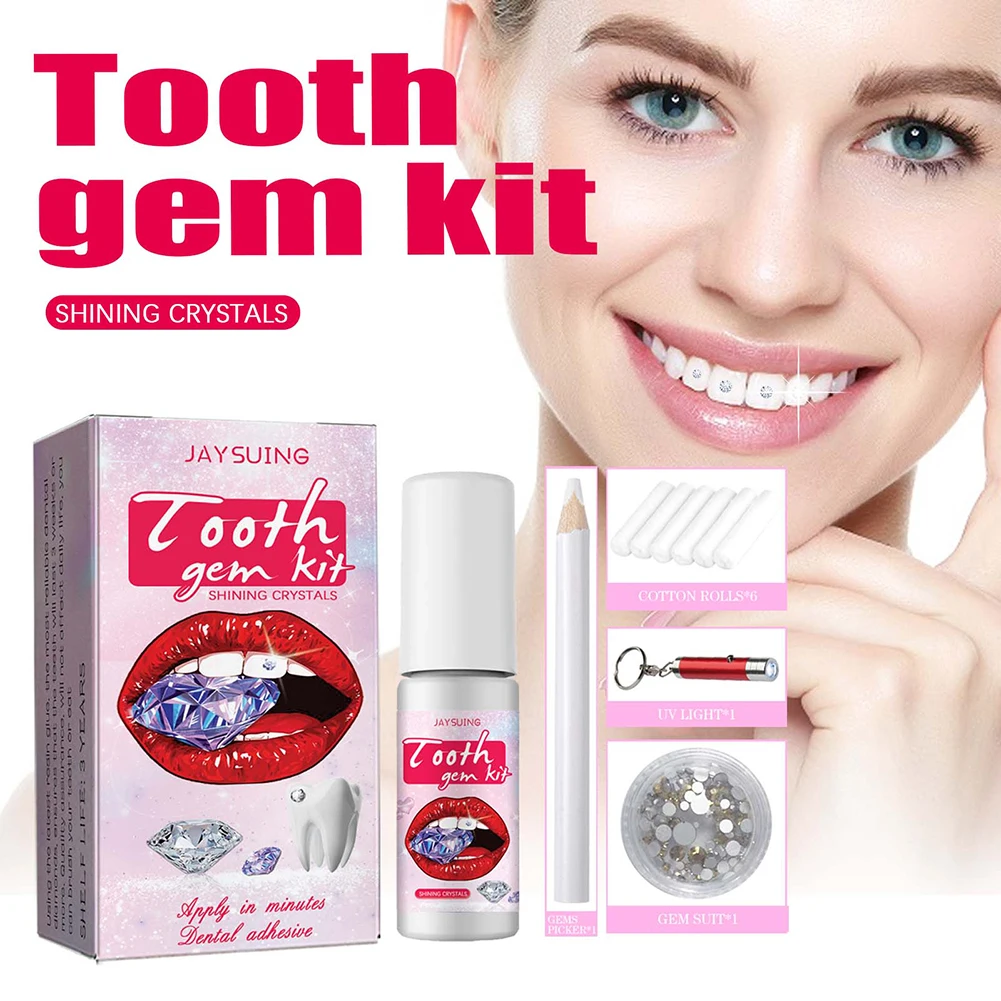 DIY Tooth Gems Kit with Crysta - đánh giá và giá Teeth Whitening From Home