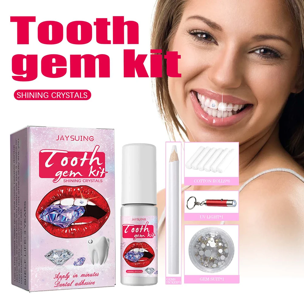 DIY Tooth Gems Kit with Crysta - đánh giá và giá Teeth Whitening From Home